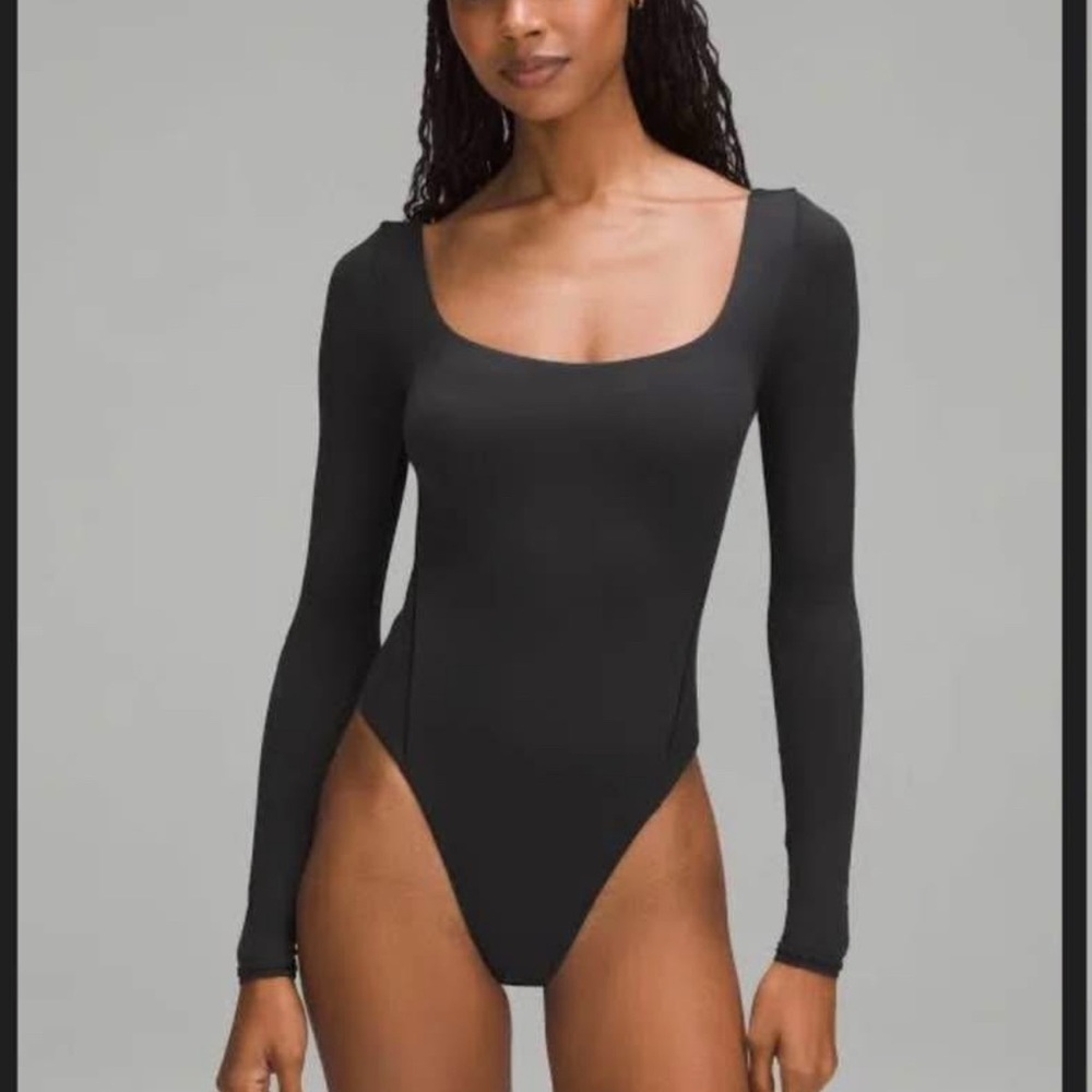 lululemon athletica Black Long Sleeve Bodysuit. Only worn once- too small for me